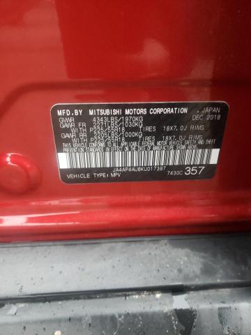 Photo 14 from auction – 2019 MITSUBISHI OUTLANDER with VIN JA4AP4AU6KU017397