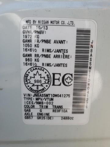 Photo 14 from auction – 2013 NISSAN ROGUE S with VIN JN8AS5MT1DW041275