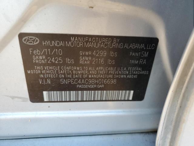 Photo 10 from auction – 2011 HYUNDAI SONATA SE with VIN 5NPEC4AC9BH016698