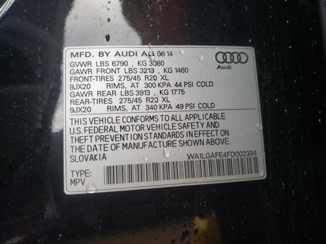 Photo 14 from auction – 2015 AUDI Q7 PREMIUM with VIN WA1LGAFE4FD002394