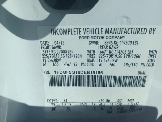 Photo 10 from auction – 2013 FORD F550 SUPER with VIN 1FDGF5GT6DEB15166