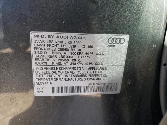 Photo 14 from auction – 2015 AUDI Q7 PREMIUM with VIN WA1LGAFE9FD024715