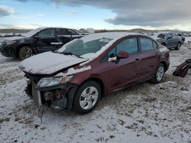 HONDA CIVIC LX 2013 with VIN 2HGFB2F58DH576375 - Photo from auction