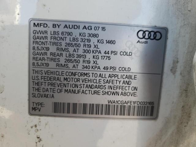 Zdjęcie 14 z aukcji – 2015 AUDI Q7 PREMIUM z VIN WA1CGAFE1FD033165
