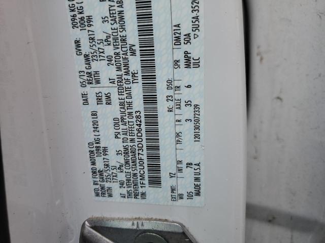 Photo 14 from auction – 2013 FORD ESCAPE S with VIN 1FMCU0F73DUD64283