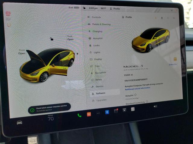 Photo 9 from auction – 2021 TESLA MODEL 3 with VIN 5YJ3E1EA0MF069977