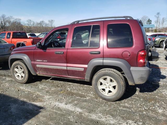 Photo 2 from auction – 2003 JEEP LIBERTY SP with VIN 1J4GL48K73W582452
