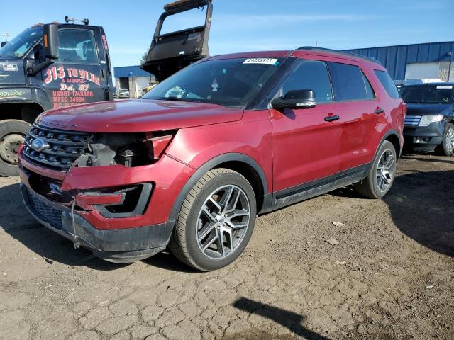 FORD EXPLORER S 2017 with VIN 1FM5K8GT8HGA58015 - Photo from auction