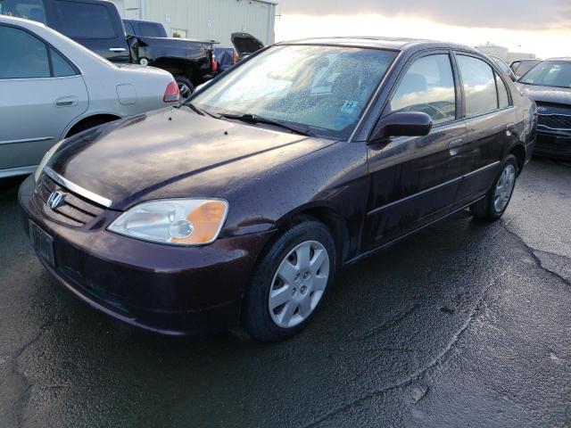 Photo 1 from auction – 2001 HONDA CIVIC EX with VIN 2HGES26791H534905