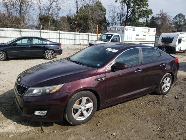 KIA OPTIMA LX 2014 with VIN 5XXGM4A78EG287504 - Photo from auction