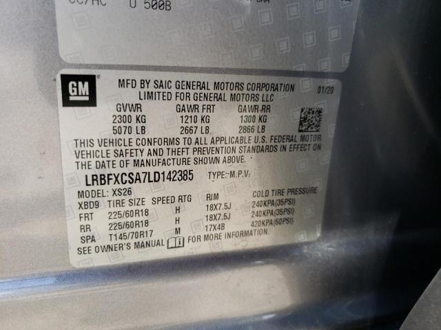Photo 14 from auction – 2020 BUICK ENVISION E with VIN LRBFXCSA7LD142385