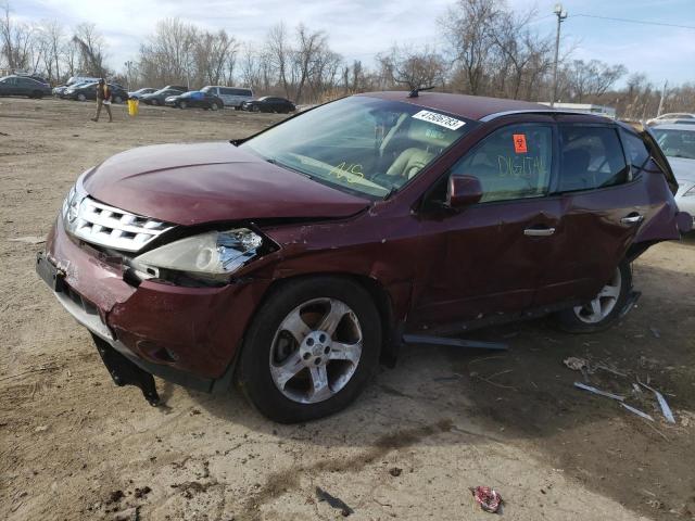 NISSAN MURANO SL 2005 with VIN JN8AZ08T05W319092 - Photo from auction