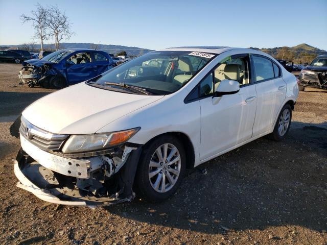 HONDA CIVIC EX 2012 with VIN 19XFB2F87CE358253 - Photo from auction