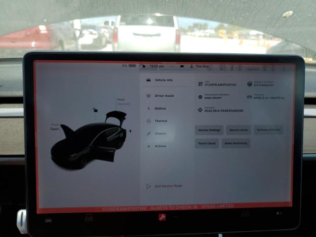 Photo 9 from auction – 2017 TESLA MODEL 3 with VIN 5YJ3E1EA8HF001142