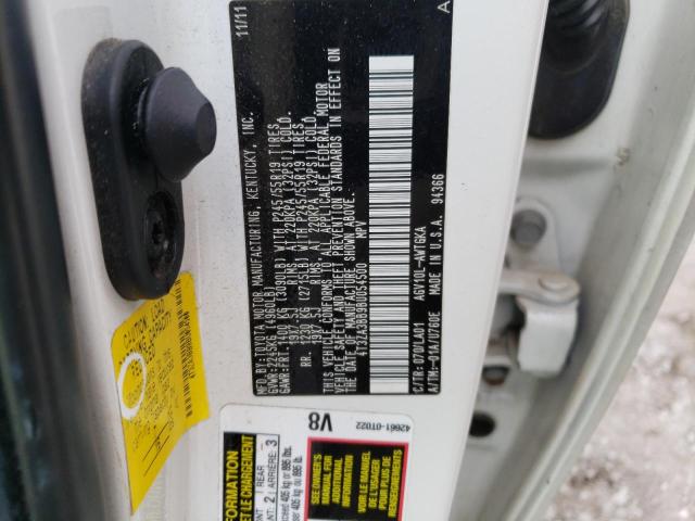 Photo 14 from auction – 2011 TOYOTA VENZA with VIN 4T3ZA3BB9BU054500