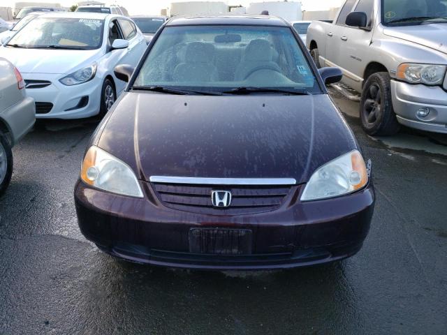 Photo 5 from auction – 2001 HONDA CIVIC EX with VIN 2HGES26791H534905
