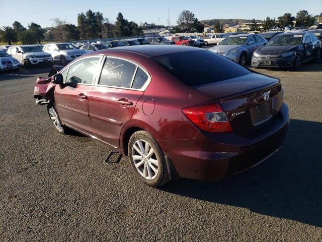 Photo 2 from auction – 2012 HONDA CIVIC EX with VIN 19XFB2F88CE303830
