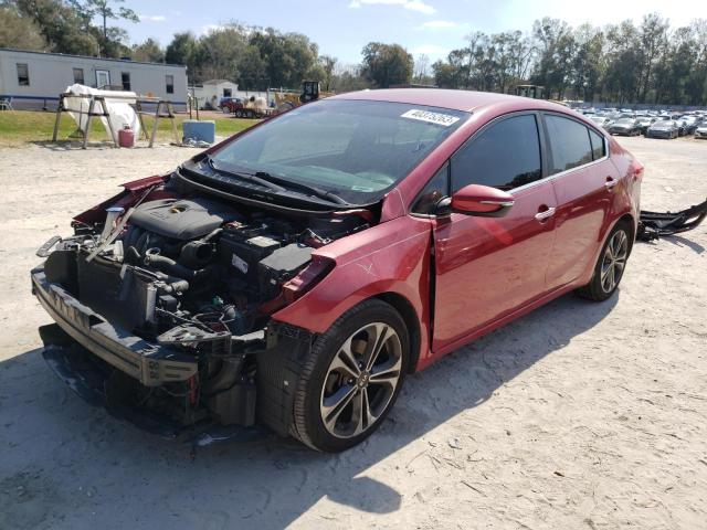 KIA FORTE EX 2015 with VIN KNAFX4A82F5262550 - Photo from auction