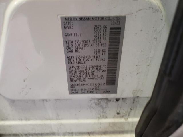 Photo 14 from auction – 2022 NISSAN PATHFINDER with VIN 5N1DR3BD4NC226522