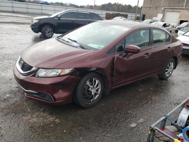 HONDA CIVIC LX 2014 with VIN 19XFB2F54EE205760 - Photo from auction