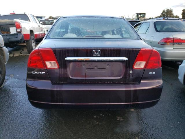 Photo 6 from auction – 2001 HONDA CIVIC EX with VIN 2HGES26791H534905