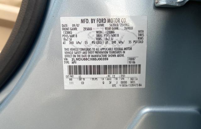 Photo 10 from auction – 2008 LINCOLN MKX with VIN 2LMDU88CX8BJ00359