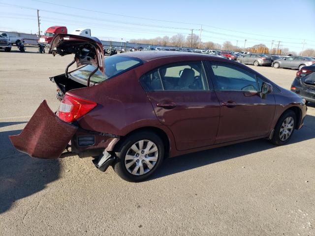Photo 3 from auction – 2012 HONDA CIVIC LX with VIN 2HGFB2F50CH608105