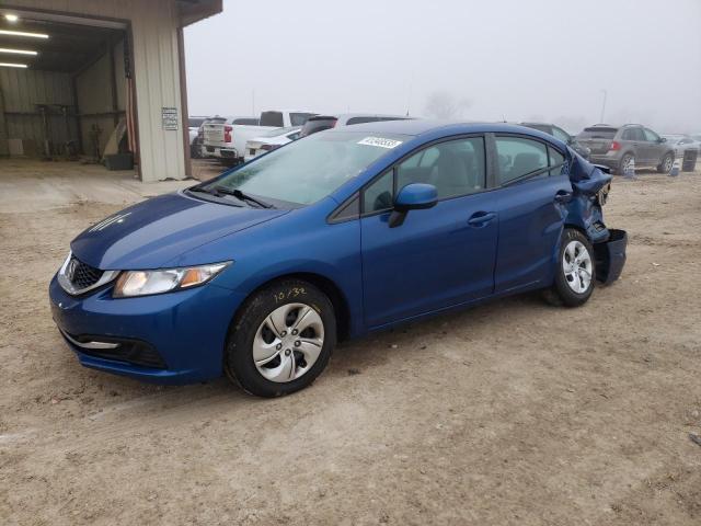 HONDA CIVIC LX 2013 with VIN 19XFB2F50DE034827 - Photo from auction