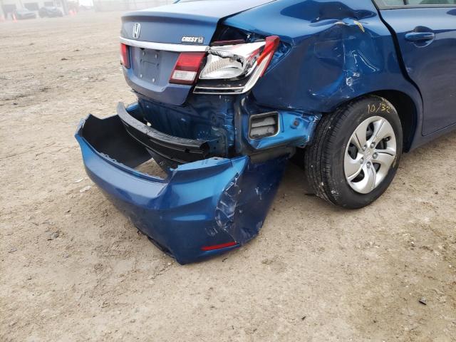 Photo 12 from auction – 2013 HONDA CIVIC LX with VIN 19XFB2F50DE034827