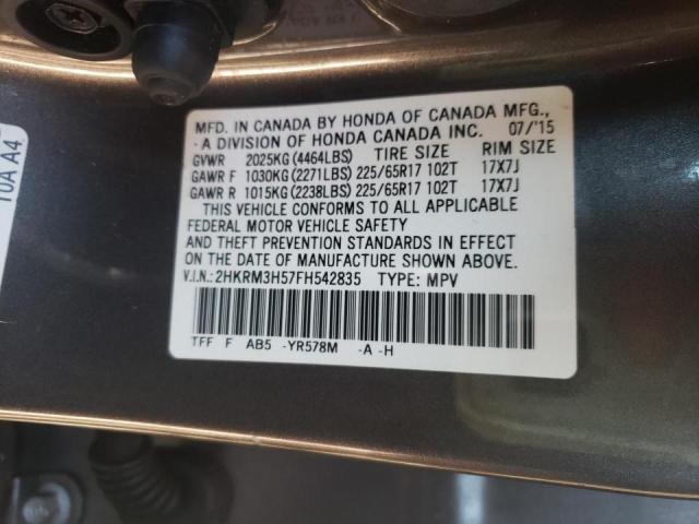 Photo 14 from auction – 2015 HONDA CR-V EX with VIN 2HKRM3H57FH542835