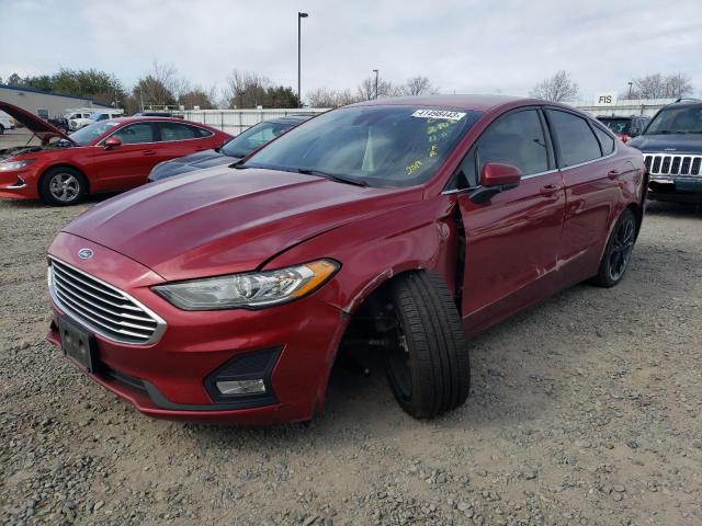 FORD FUSION SE 2019 with VIN 3FA6P0HD3KR179219 - Photo from auction