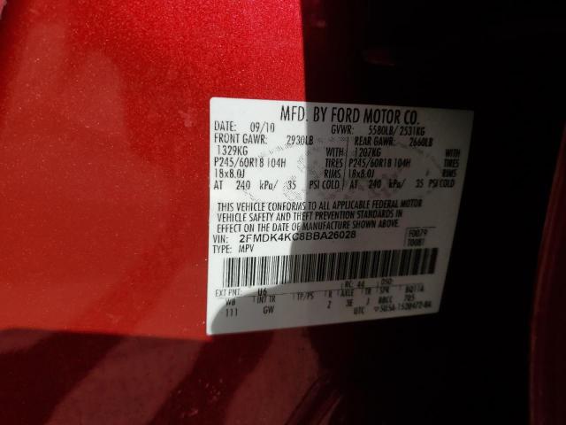 Photo 14 from auction – 2011 FORD EDGE with VIN 2FMDK4KC8BBA26028