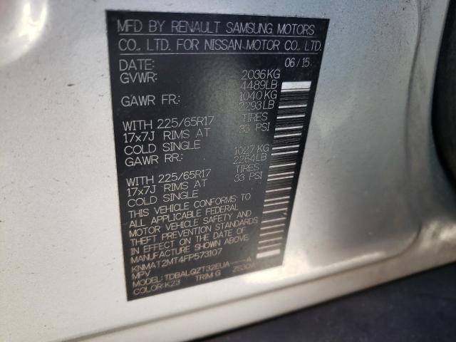 Photo 14 from auction – 2015 NISSAN ROGUE S with VIN KNMAT2MT4FP573107