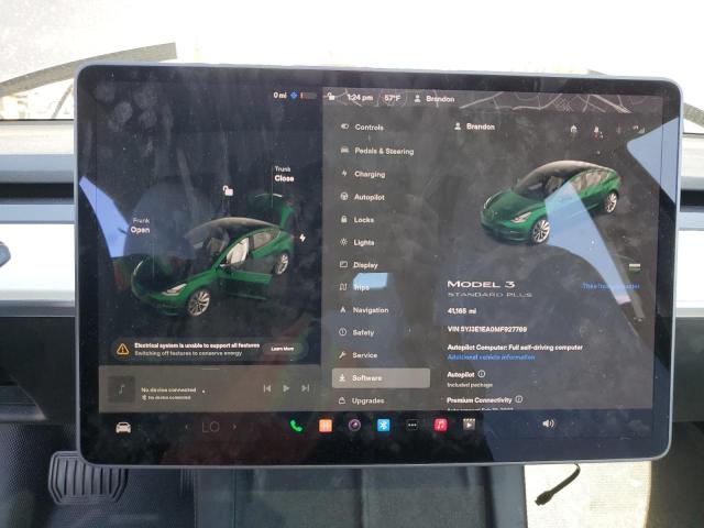 Photo 9 from auction – 2021 TESLA MODEL 3 with VIN 5YJ3E1EA0MF927769
