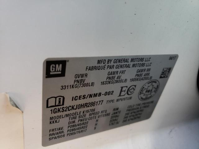 Photo 14 from auction – 2017 GMC YUKON DENA with VIN 1GKS2CKJ0HR286177
