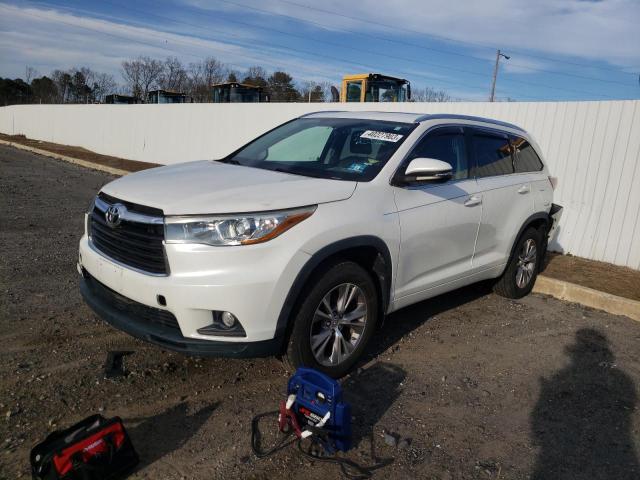 TOYOTA HIGHLANDER 2015 with VIN 5TDJKRFH1FS120010 - Photo from auction
