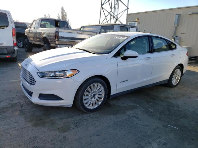 FORD FUSION S H 2014 with VIN 3FA6P0UU2ER292587 - Photo from auction