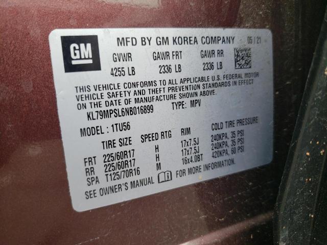 Photo 14 from auction – 2022 CHEVROLET TRAILBLAZE with VIN KL79MPSL6NB016899