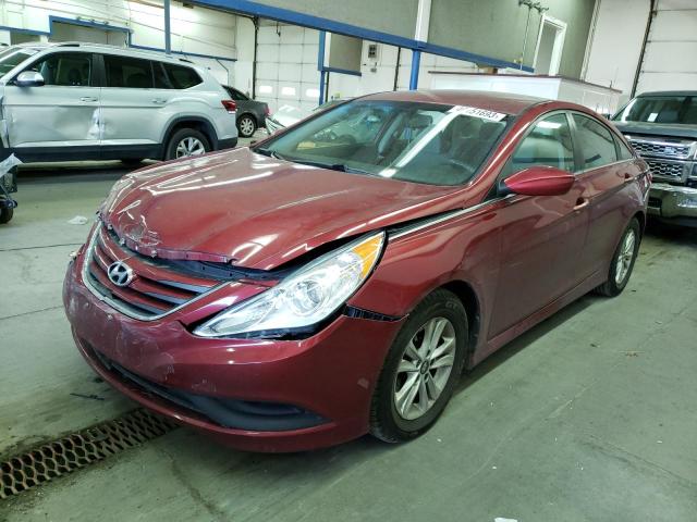 HYUNDAI SONATA GLS 2014 with VIN 5NPEB4AC1EH872276 - Photo from auction