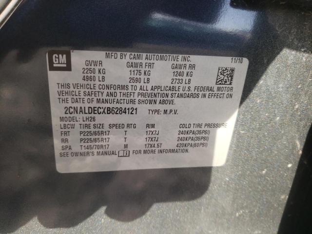 Photo 14 from auction – 2011 CHEVROLET EQUINOX LT with VIN 2CNALDECXB6284121