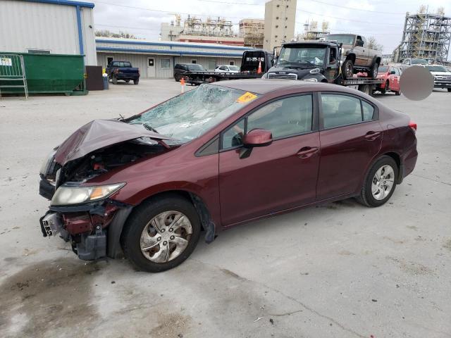 Photo 1 from auction – 2013 HONDA CIVIC LX with VIN 19XFB2F57DE019001
