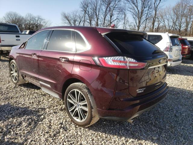Photo 2 from auction – 2019 FORD EDGE TITAN with VIN 2FMPK4K9XKBC39225