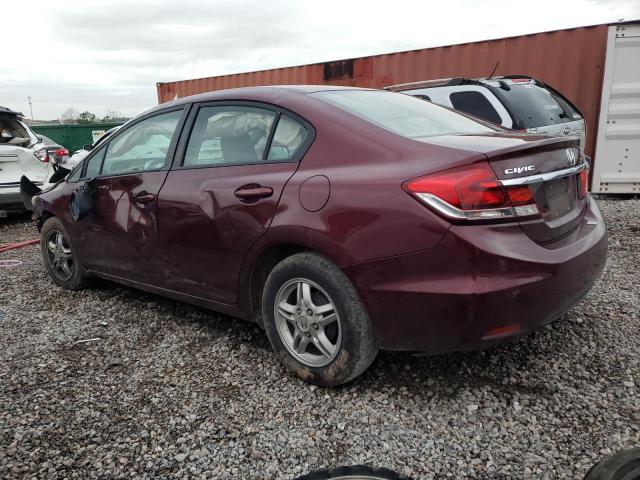 Photo 2 from auction – 2013 HONDA CIVIC LX with VIN 19XFB2F58DE095505