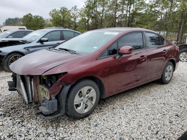 HONDA CIVIC LX 2013 with VIN 2HGFB2F51DH552001 - Photo from auction