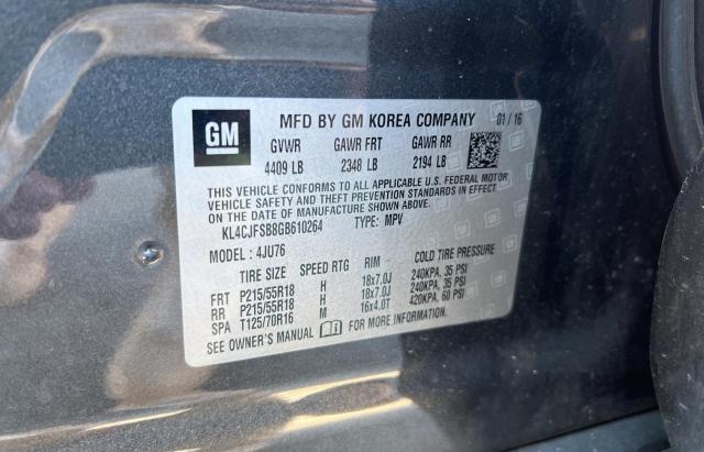 Photo 10 from auction – 2016 BUICK ENCORE CON with VIN KL4CJFSB8GB610264