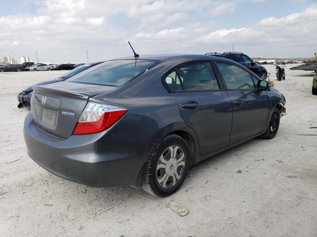 Photo 3 from auction – 2012 HONDA CIVIC HYBR with VIN JHMFB4F28CS009847