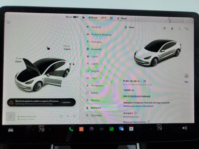 Photo 9 from auction – 2019 TESLA MODEL 3 with VIN 5YJ3E1EA0KF466456