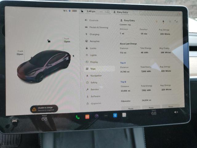 Photo 9 from auction – 2022 TESLA MODEL 3 with VIN 5YJ3E1EB6NF191575