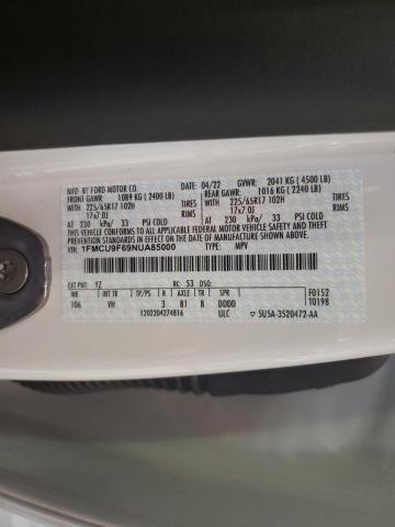 Photo 14 from auction – 2022 FORD ESCAPE S with VIN 1FMCU9F69NUA85000