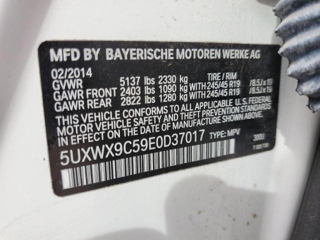 Photo 14 from auction – 2014 BMW X3 XDRIVE2 with VIN 5UXWX9C59E0D37017